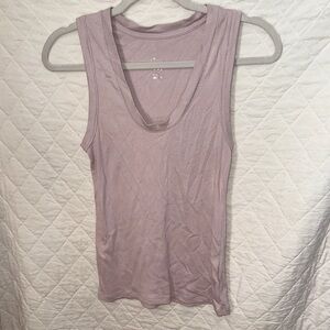 A New Day Ribbed Scoop Neck Lilac Tank Top Women's M
